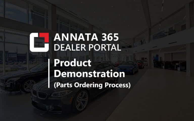 Annata Dealer Portal Parts Ordering Process (Demo)
