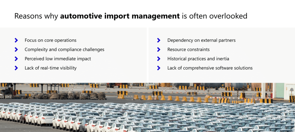 From overlooked challenges to recognized advantages: Navigating automotive import management 5