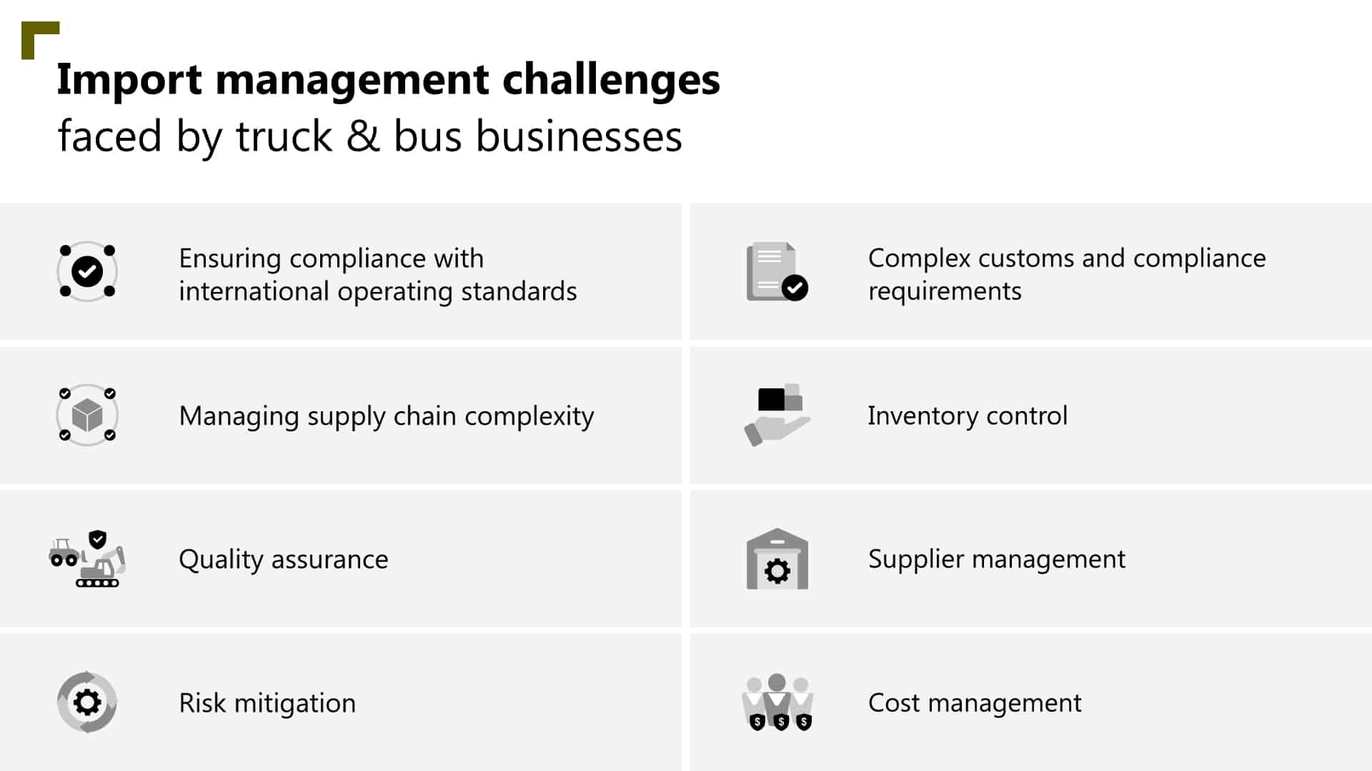From complex processes to modernized control: Transforming import management in the truck & bus industry with A365  2