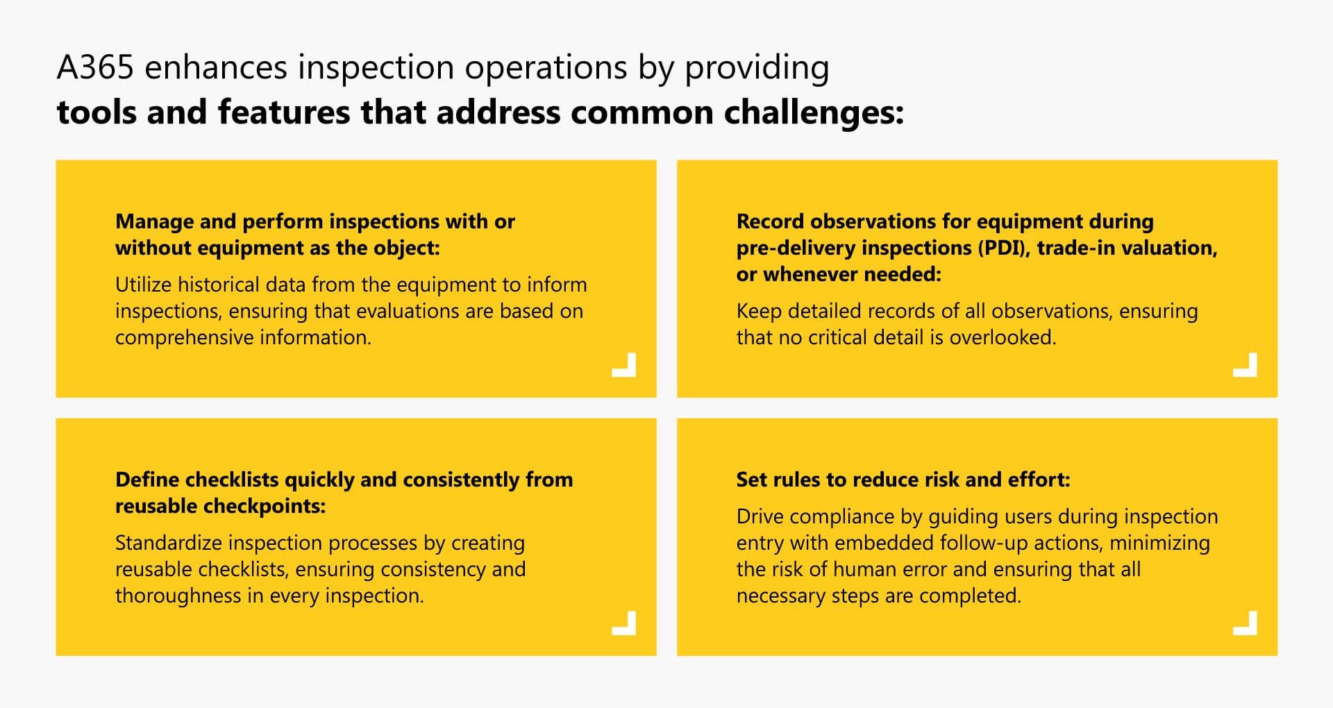 From disjointed processes to cohesive operations: Bridging equipment inspection challenges with A365 3