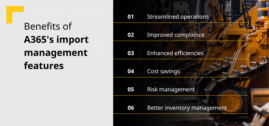 From chaotic import management to empowered control: Streamlining equipment import operations with A365 4