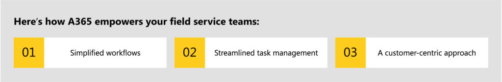 From complex operations to mobile efficiency- Empowering equipment field teams with A365 apps 4