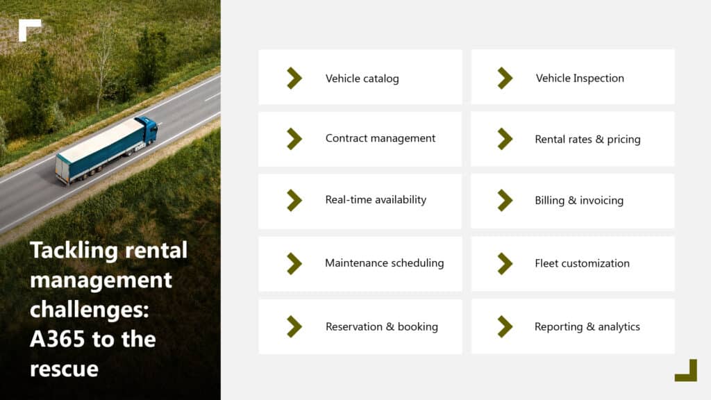 From rental chaos to seamless management- Optimizing truck & bus operations with A365 and Microsoft Dynamics 365 1