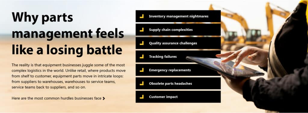 From inventory chaos to intelligent control- Optimizing equipment parts management with A365  1