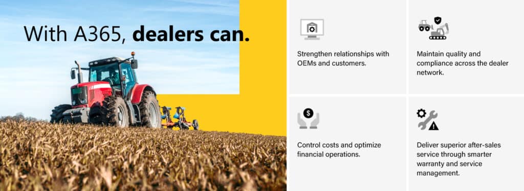 From disconnected dealer systems to integrated operations: How A365 powers smarter equipment dealer management  4