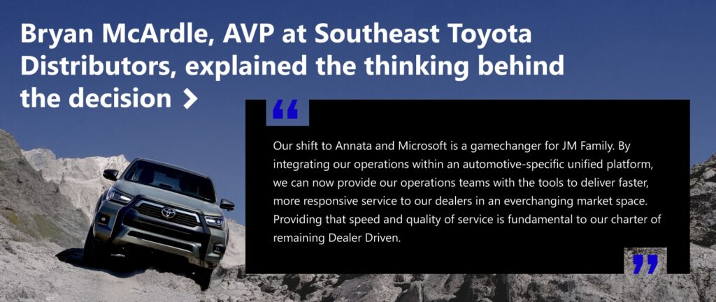 Breaking free from legacy systems: What businesses can learn from Toyota’s largest vehicle distributor, JM Family Enterprises 3