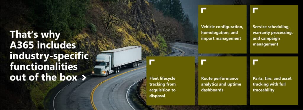 From friction to flow: How A365 brings ERP, CRM, and DMS together for smarter trucks and buses operations 3