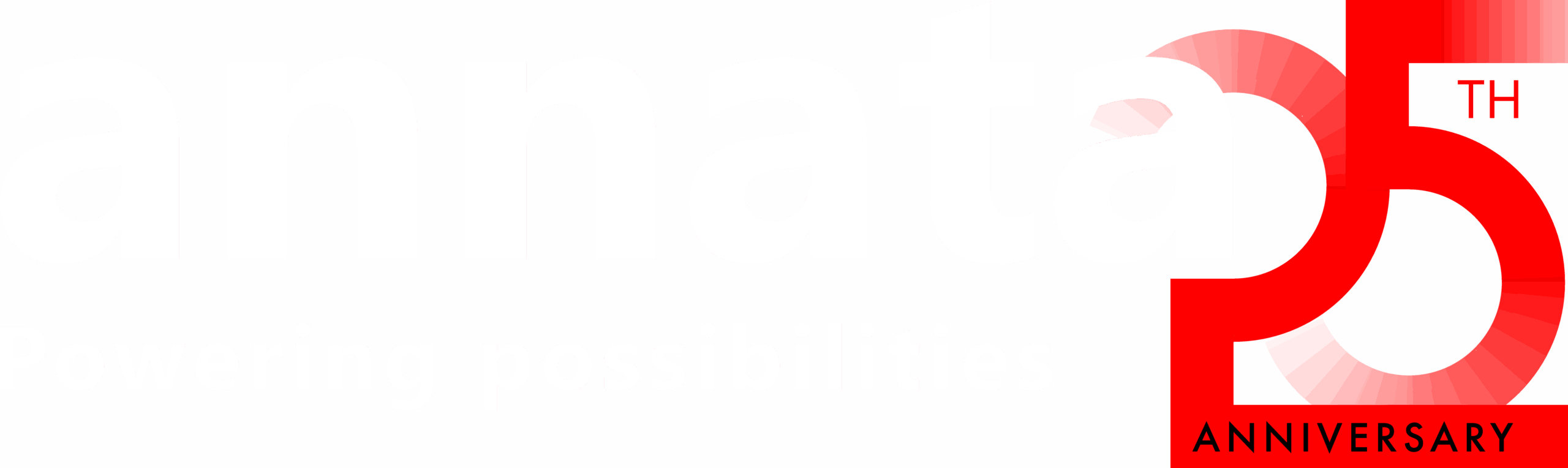 Annata 25th anniversary logo - footer